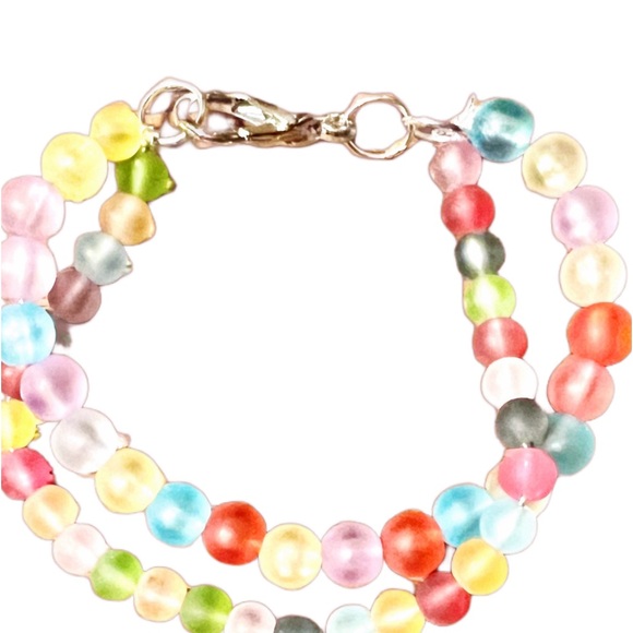 Floating stars Gum-ball Pop Frosted Beaded Bracelet - Picture 7 of 8